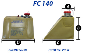 ATL FC 140 Wedge Fuel Bladder