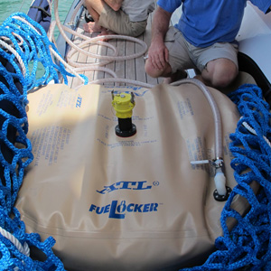 ATL FueLocker fuel transfer to main tank on Sailing Yacht